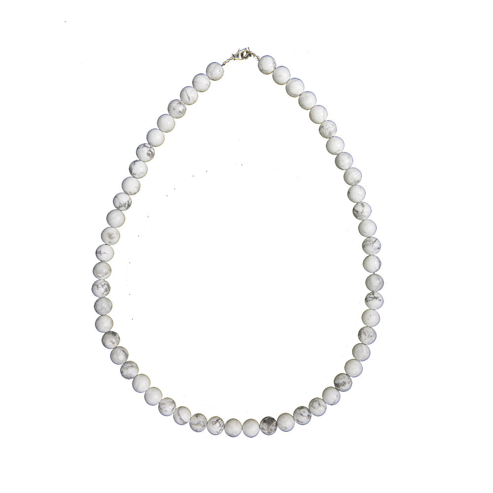 Collana di Howlite – Pietre sferiche