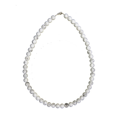Collana di Howlite – Pietre sferiche