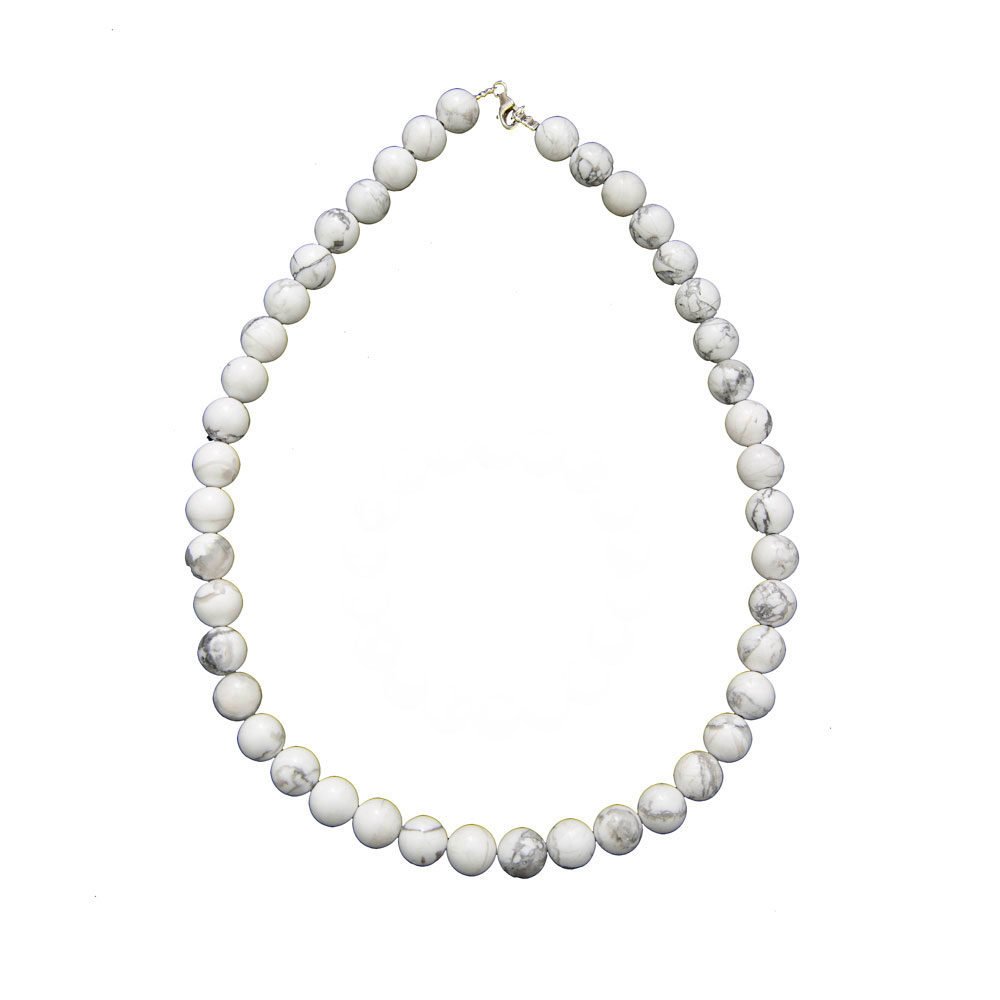 Collana di Howlite – Pietre sferiche