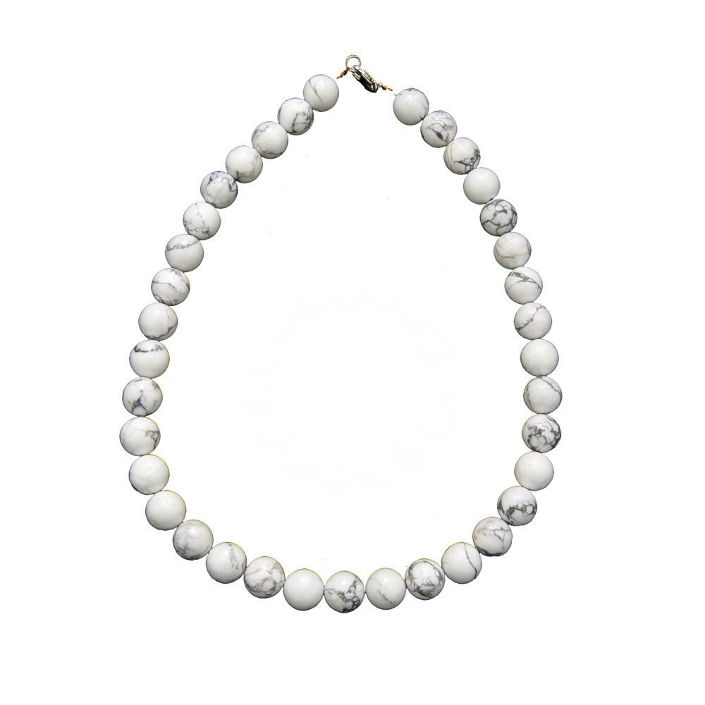 Collana di Howlite – Pietre sferiche
