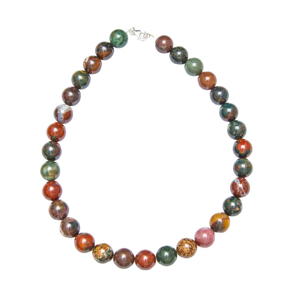 Collana di Diaspro Eliotropio – Pietre sferiche