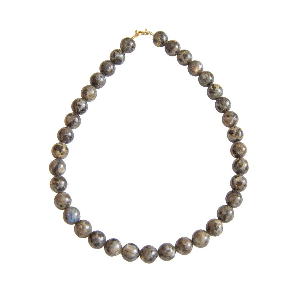 Collana in Labradorite con inclusioni – Pietre sferiche