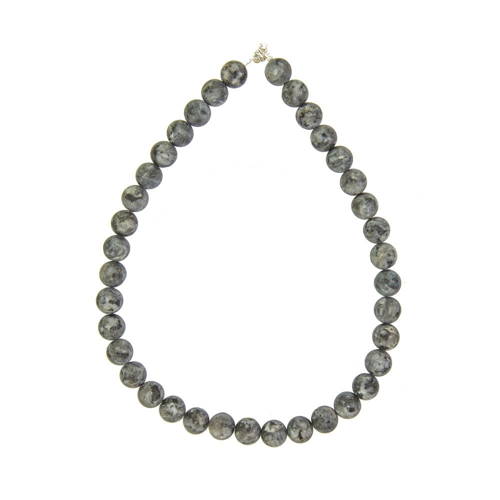 Collana Larvikite – Pietre Sferiche