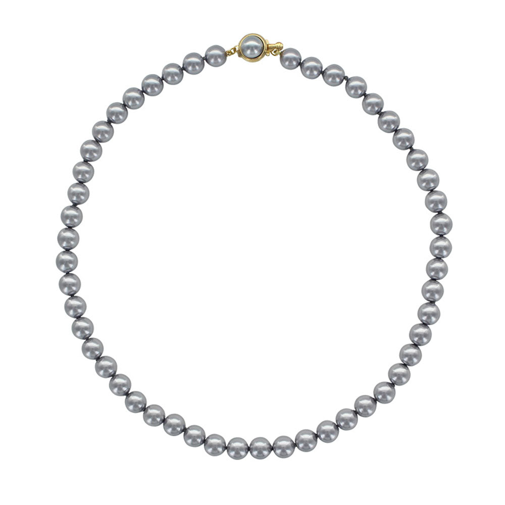 Collana di Perle di Maiorca Grigie – Perle da 8/14 mm