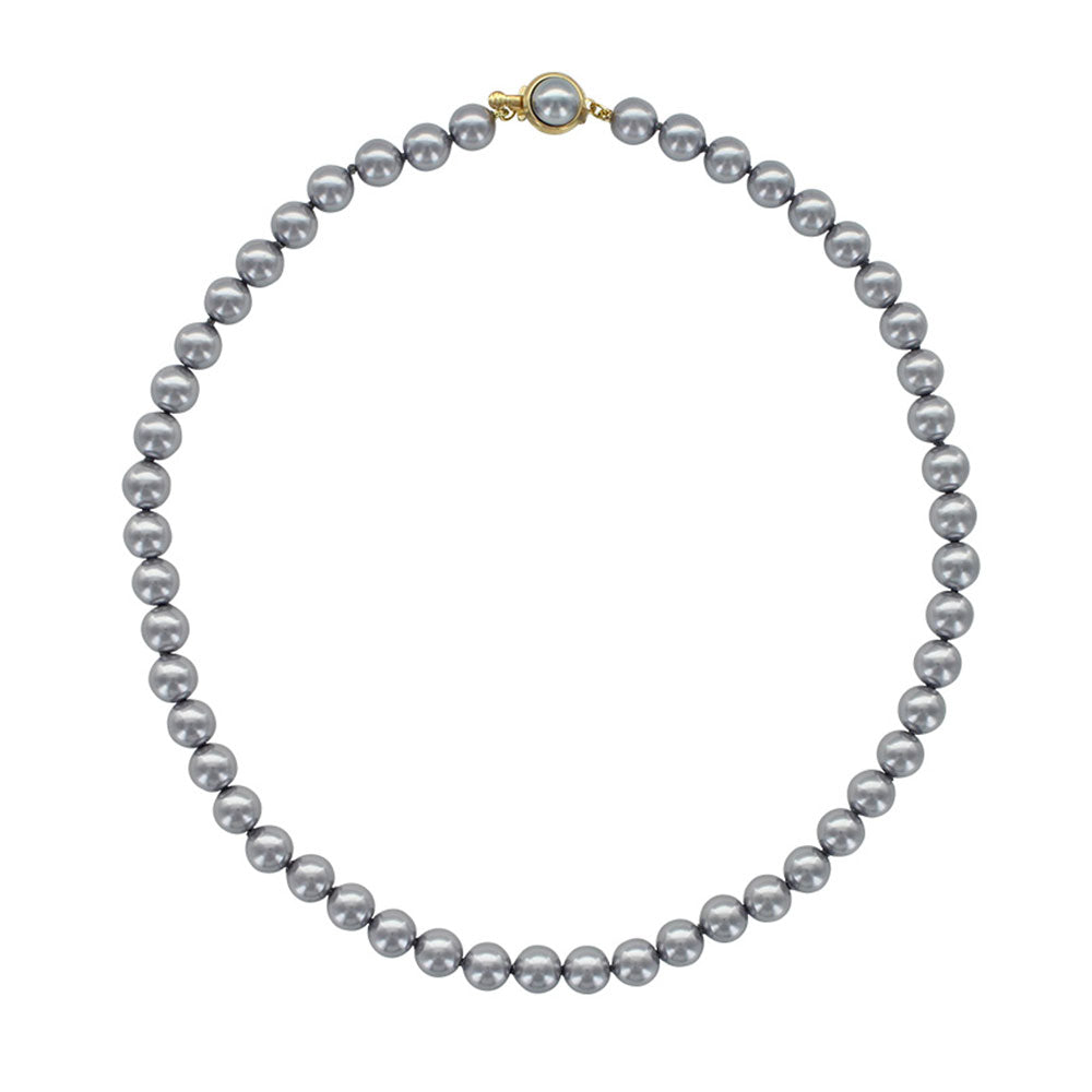 Collana di Perle di Maiorca Grigie – Perle da 8/14 mm