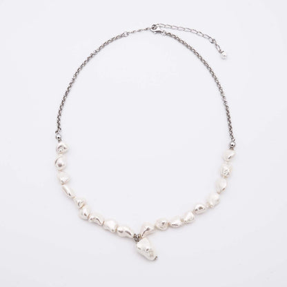 Collana di Perle di Maiorca – Barocca – Lunga. da 42 a 50 cm