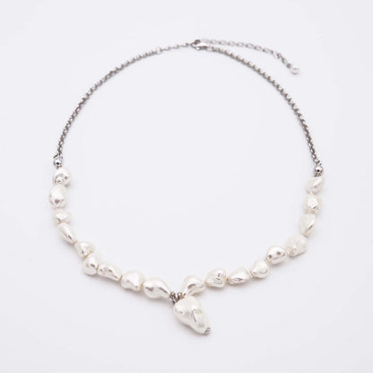 Collana di Perle di Maiorca – Barocca – Lunga. da 42 a 50 cm
