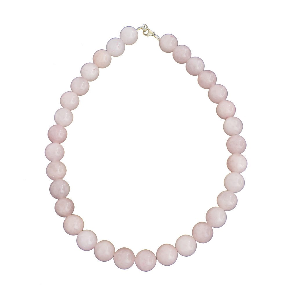 Collana in Quarzo Rosa – Pietre sferiche