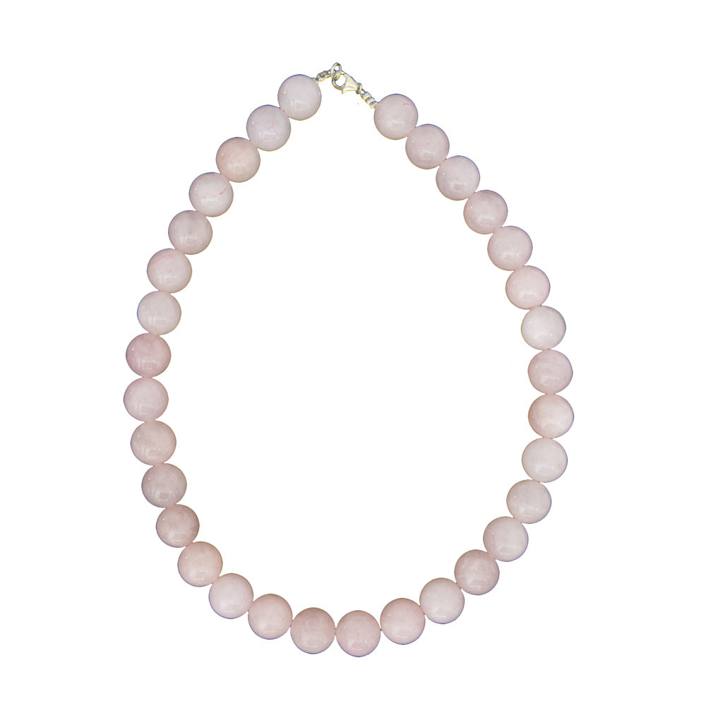 Collana in Quarzo Rosa – Pietre sferiche