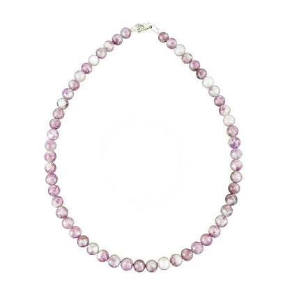 Collana con Tormalina Rosa – Pietre Sferiche