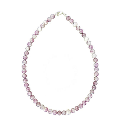 Collana con Tormalina Rosa – Pietre Sferiche