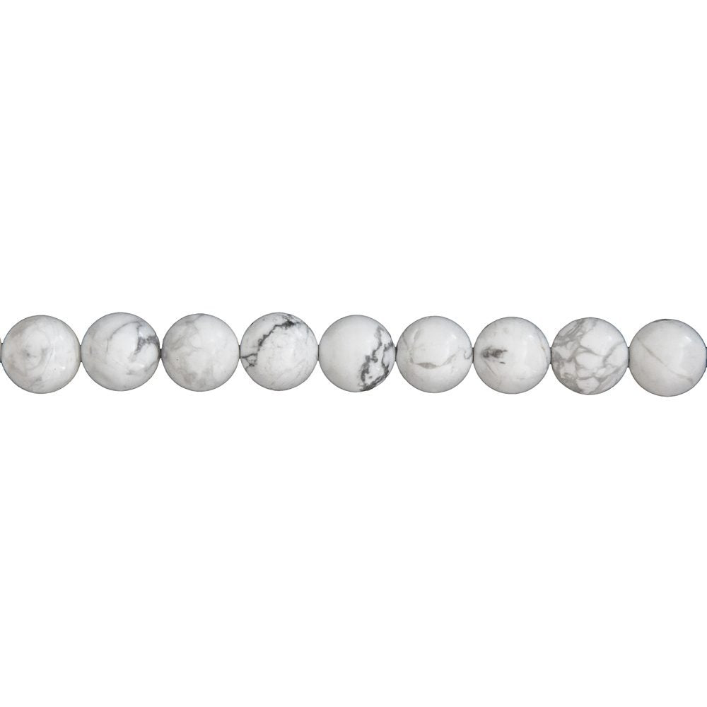Filo di Howlite – Pietre sferiche da 6 mm