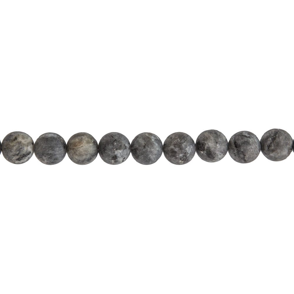 Filo Larvikite – Pietre sferiche da 6 mm