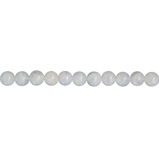 Filo di pietra di luna: pietre sferiche da 6 mm