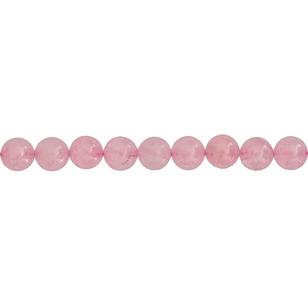 Filo di quarzo rosa – pietre sferiche da 6 mm