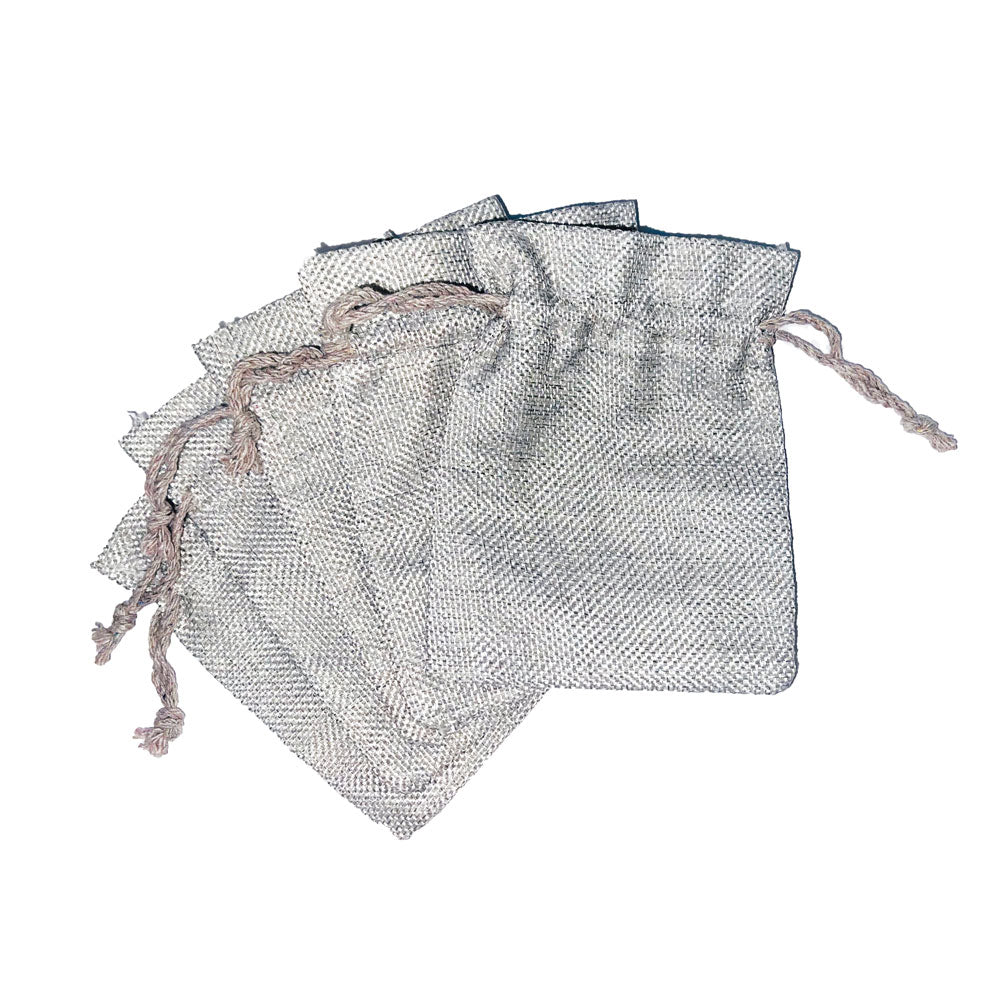 Set di 5 portamonete – Tela grigia