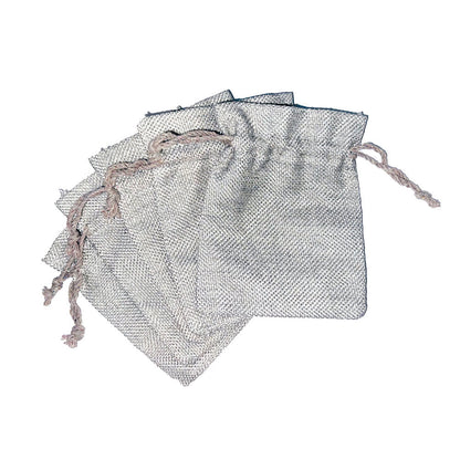 Set di 5 portamonete – Tela grigia