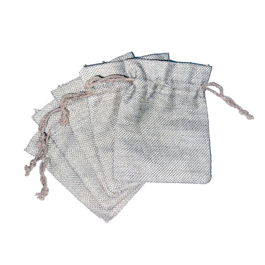 Set di 5 portamonete – Tela grigia