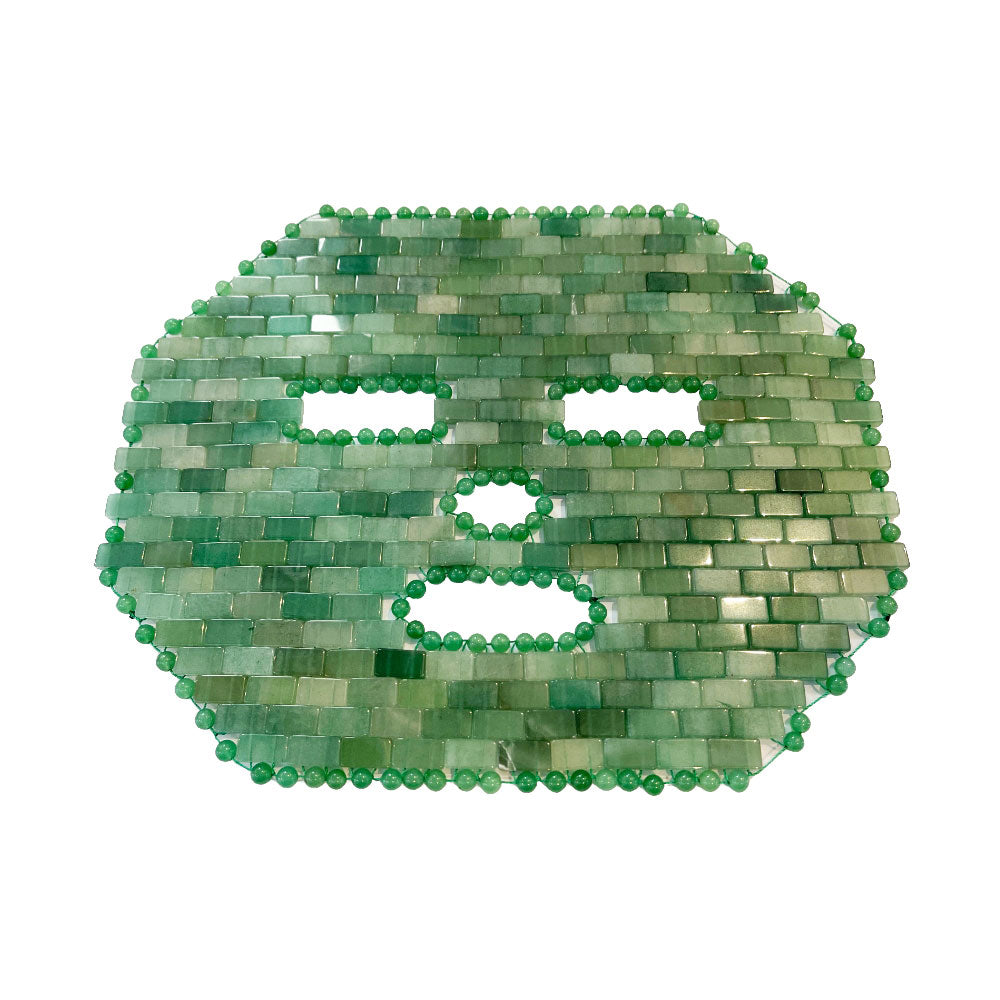 Maschera viso avventurina verde