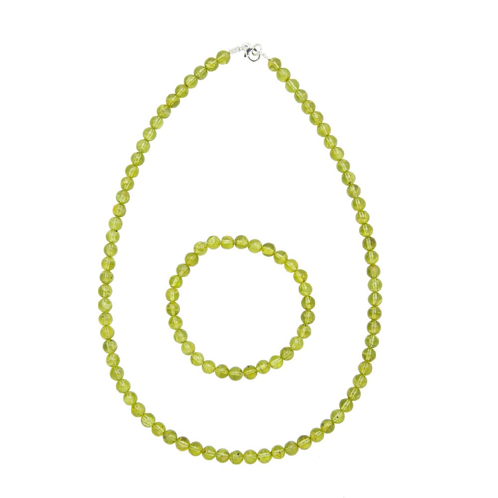 Set Olivina – Pietre con perline da 6 mm