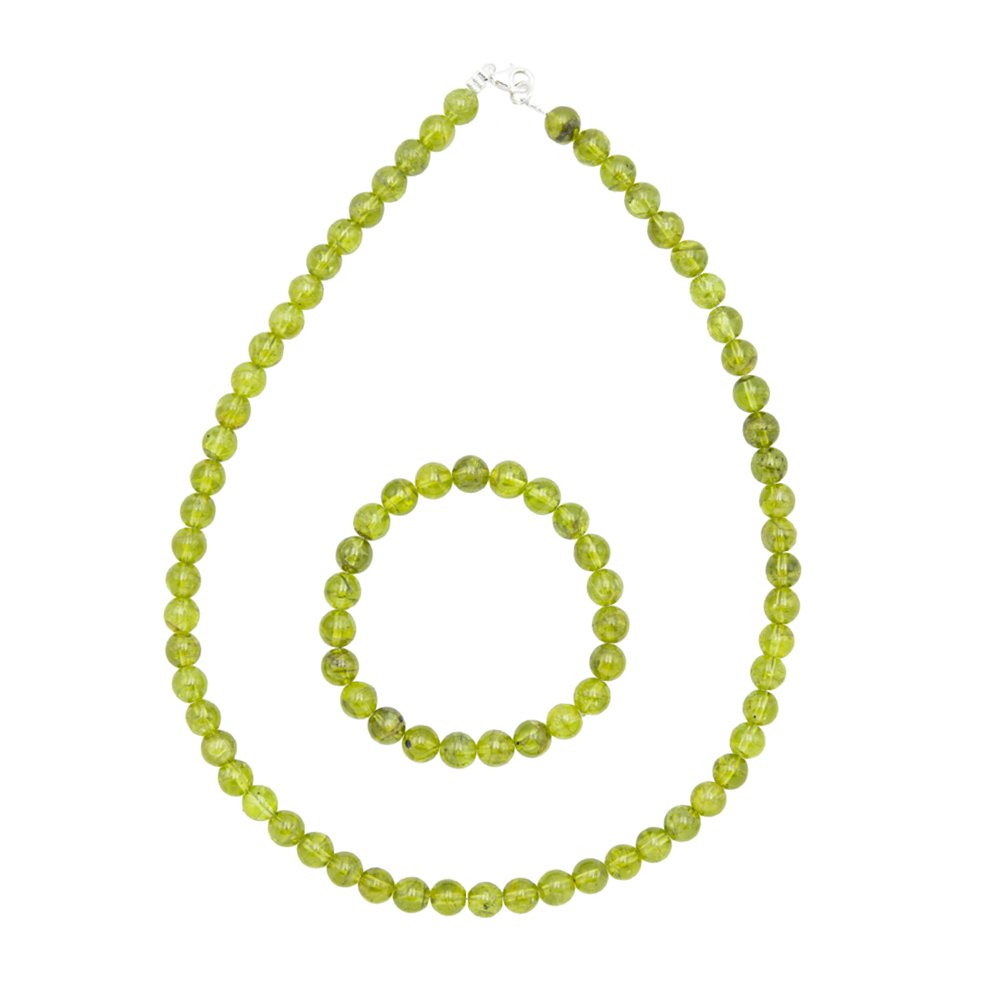 Set Olivina – Pietre con perline da 6 mm