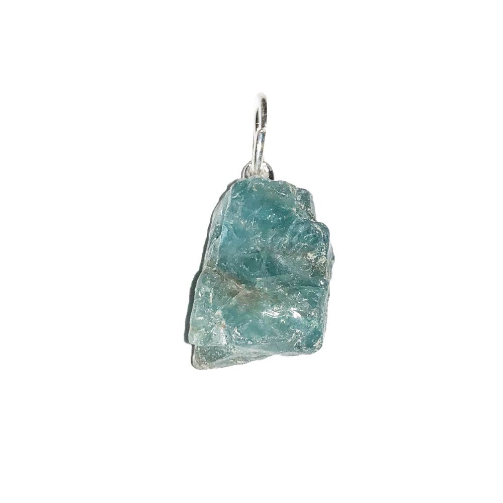 Ciondolo in Apatite Blu – Pietra grezza