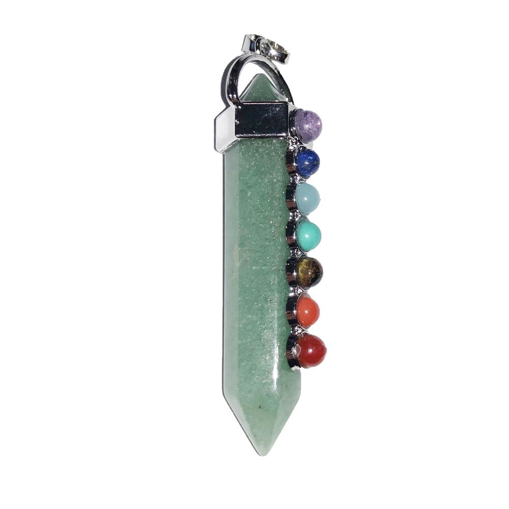 Ciondolo Avventurina 7 Chakra – Punta Lunga