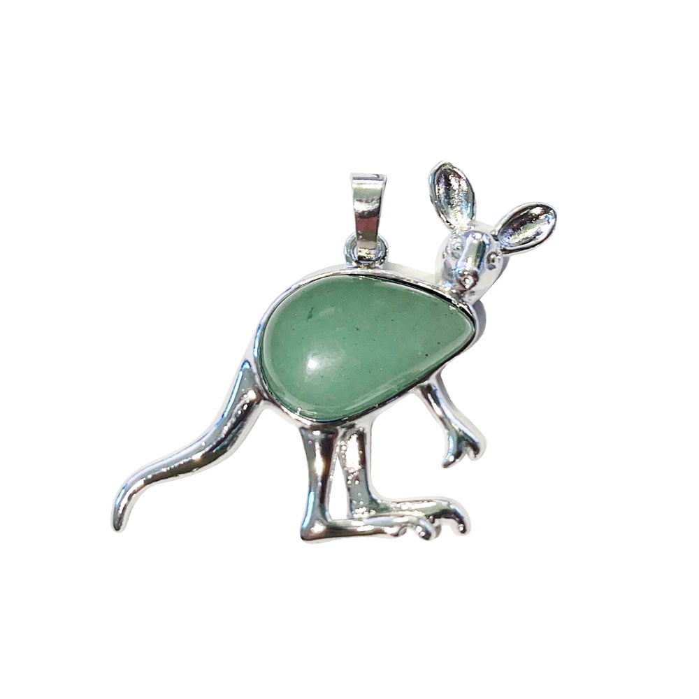 Ciondolo Avventurina Verde – Canguro