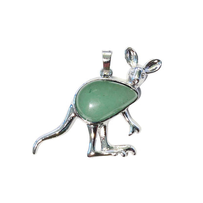 Ciondolo Avventurina Verde – Canguro