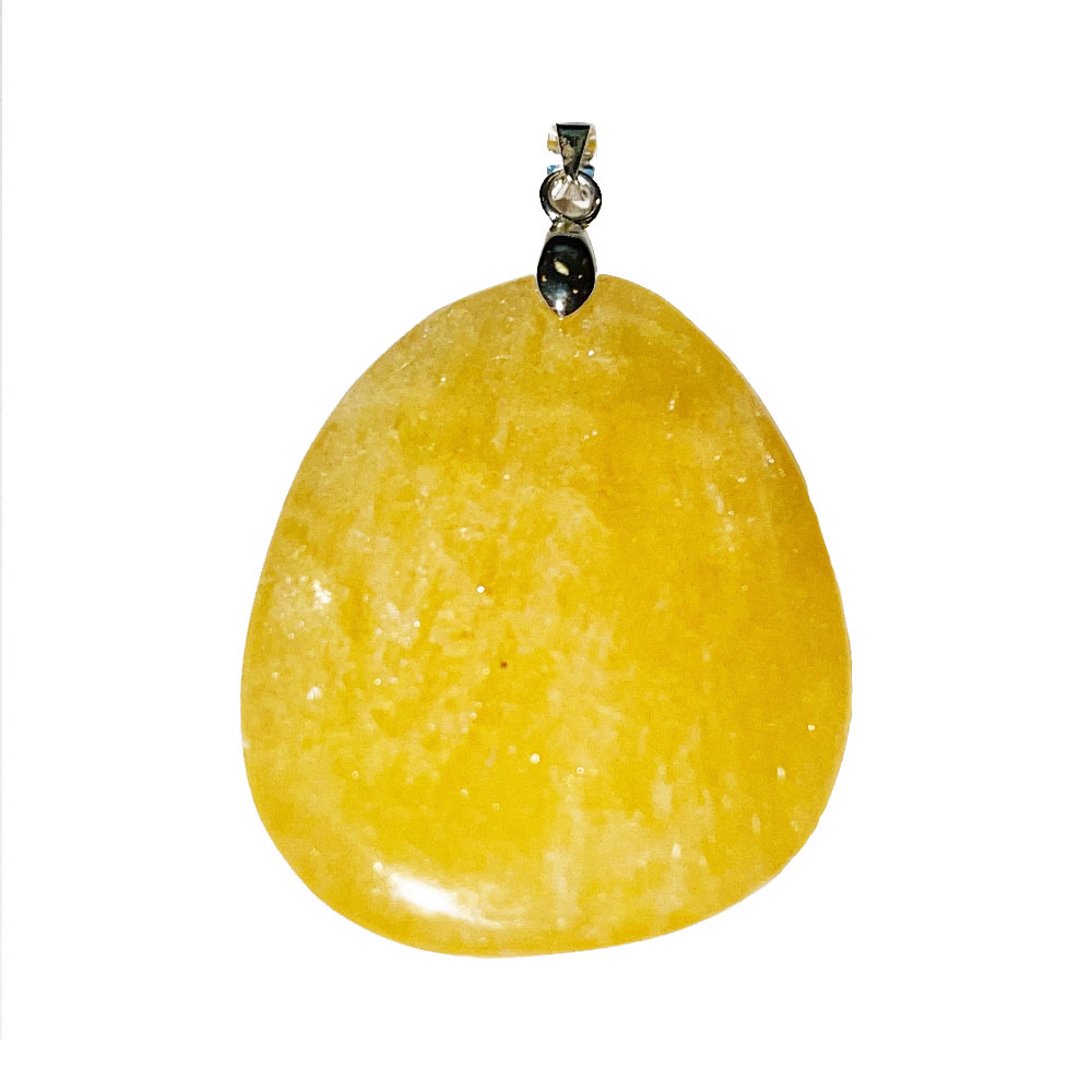 Pendente in Calcite Arancione – Pietra Piatta