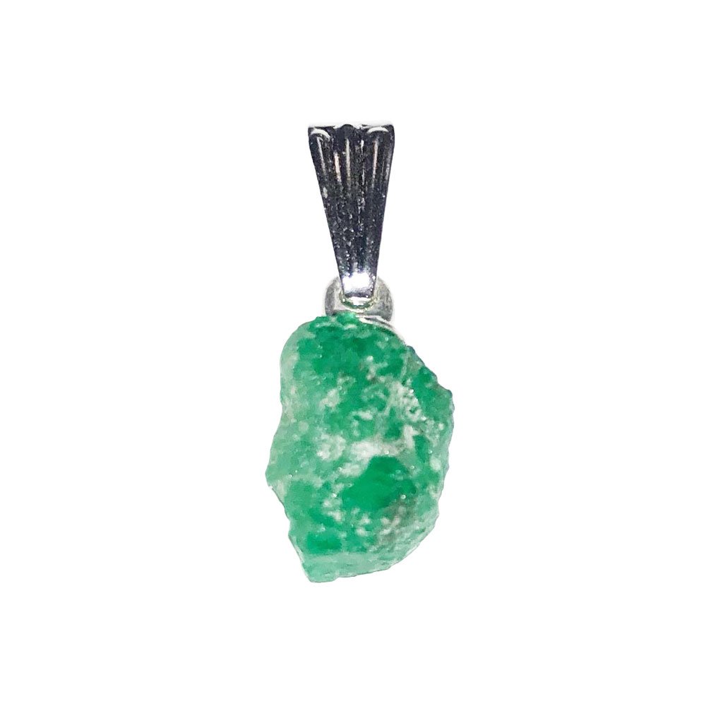 Ciondolo Smeraldo Verde – Pietra grezza