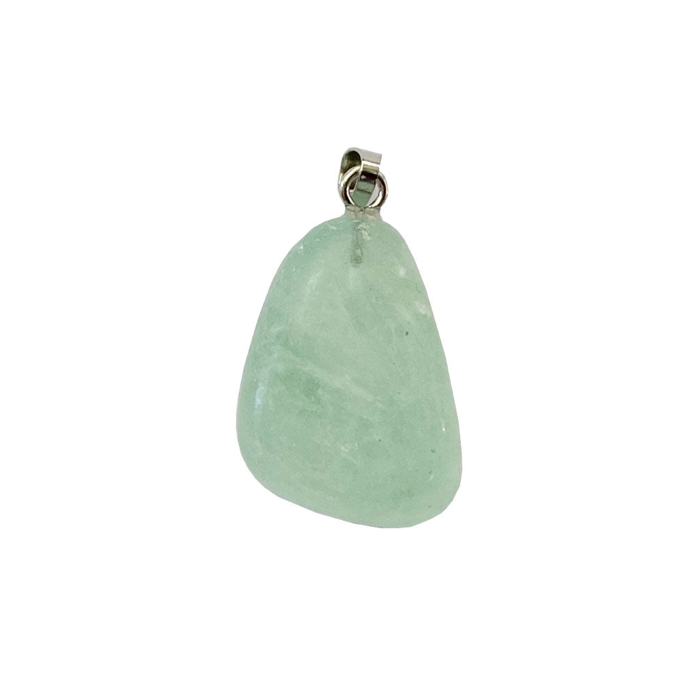 Ciondolo in Fluorite Verde – Pietra burattata