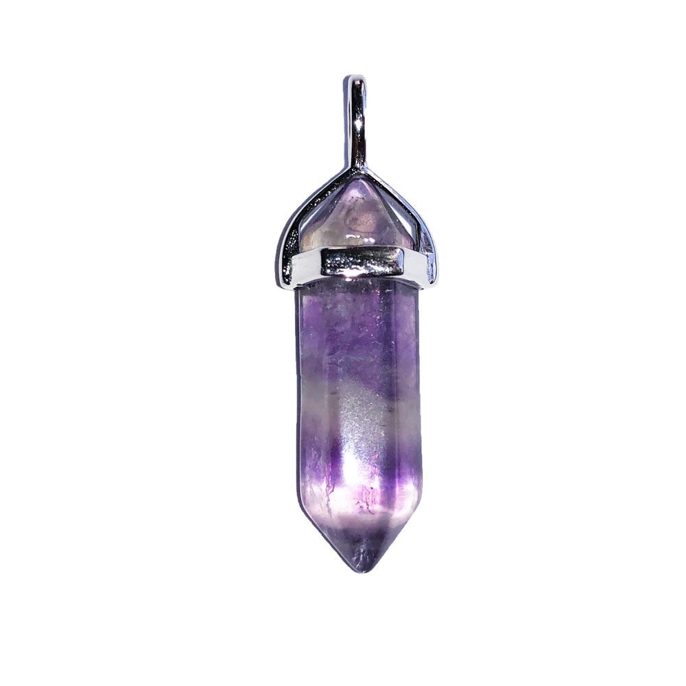 Ciondolo in Fluorite viola – Punta