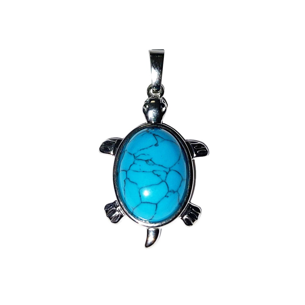 Ciondolo Howlite Blu – Tartaruga