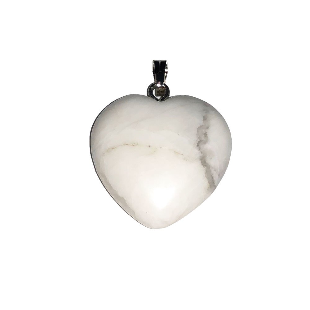 Ciondolo Howlite – Piccolo Cuore