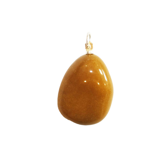 Ciondolo in Diaspro Giallo – Pietra burattata