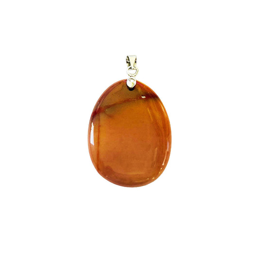 Pendente in diaspro mookaite – Pietra piatta