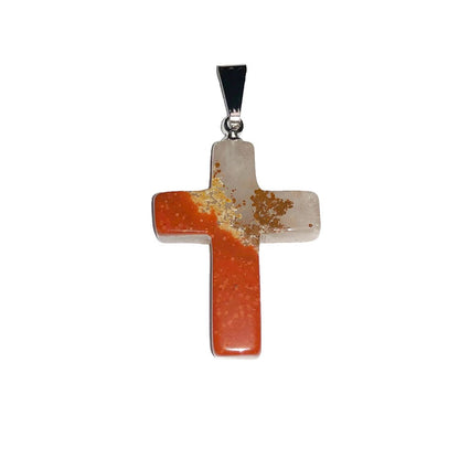 Ciondolo in Diaspro Rosso – Croce
