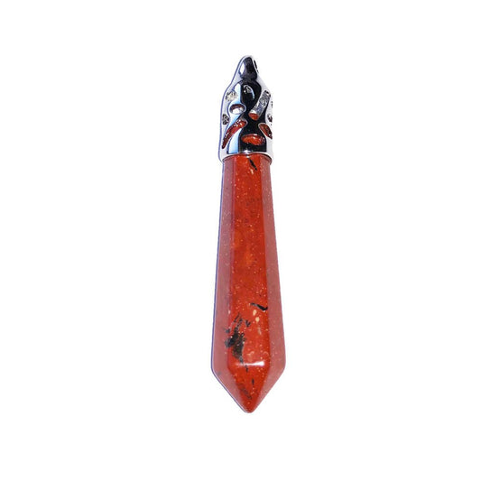 Ciondolo in Diaspro Rosso – Punta lunga