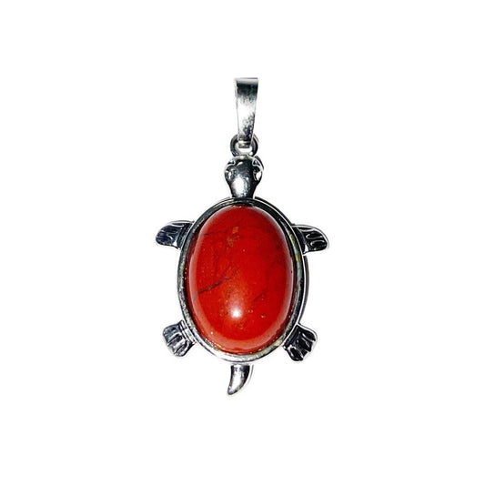 Ciondolo in Diaspro Rosso – Tartaruga