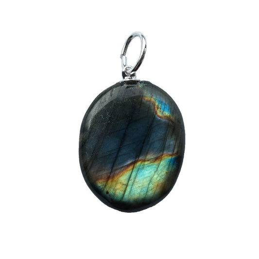Ciondolo labradorite – Pietra piatta
