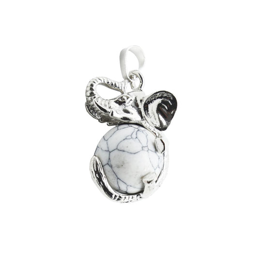 Ciondolo in Magnesite – Elefante