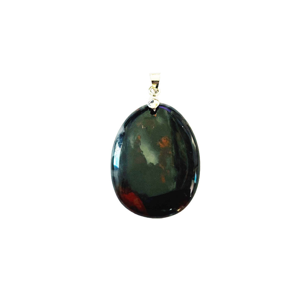 Ciondolo Bloodstone – Pietra piatta