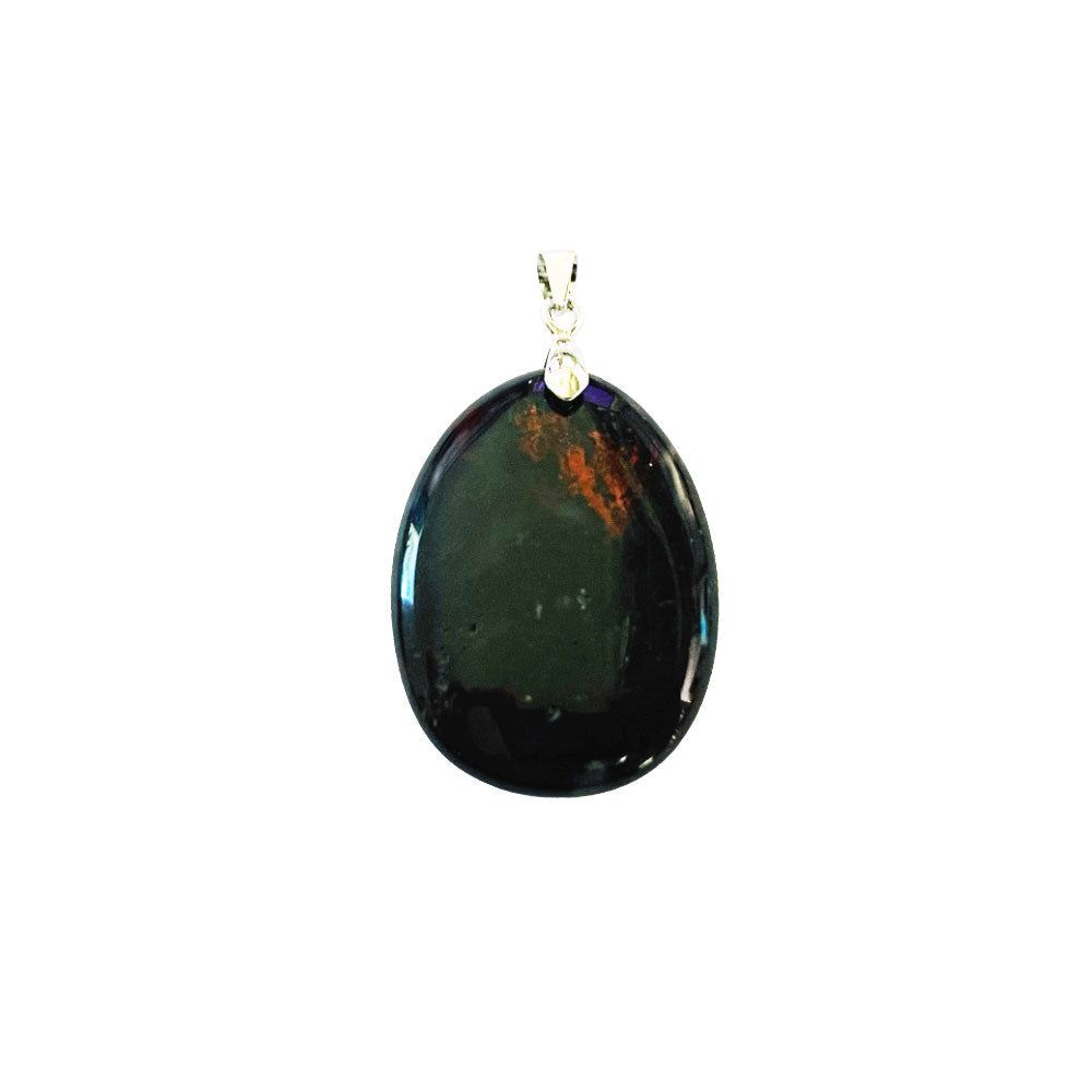 Ciondolo Bloodstone – Pietra piatta