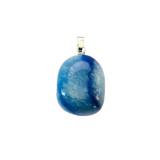 Ciondolo in quarzo blu – Pietra burattata