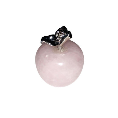 Ciondolo in Quarzo Rosa – Mela