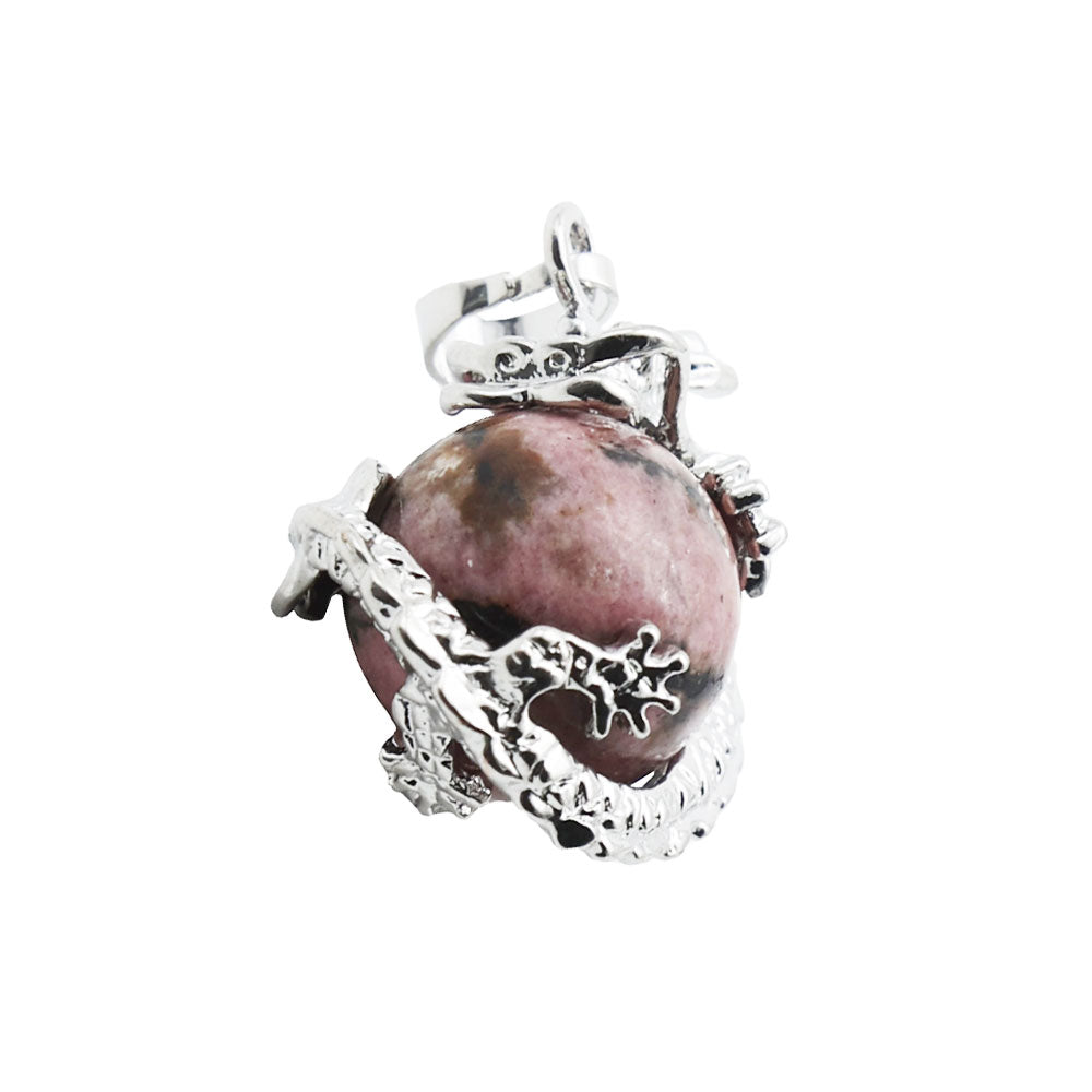 Ciondolo in rodonite – Drago
