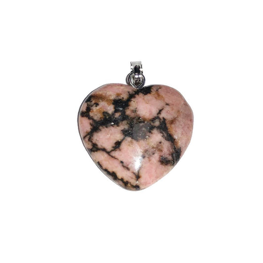 Ciondolo in rodonite – Piccolo cuore