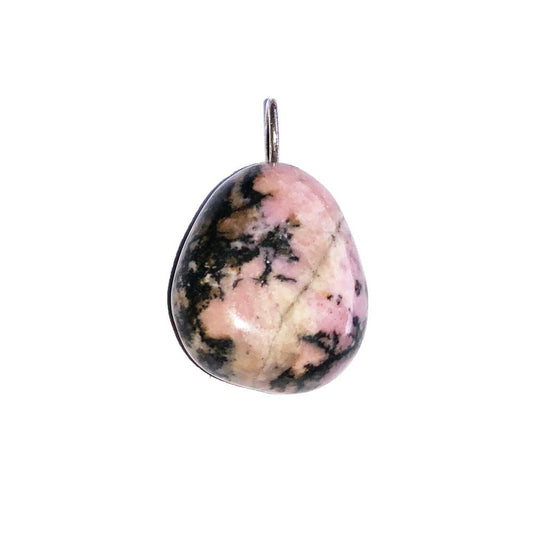 Ciondolo in rodonite – Pietra burattata