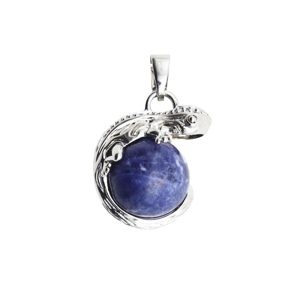 Ciondolo in Sodalite – Lucertola
